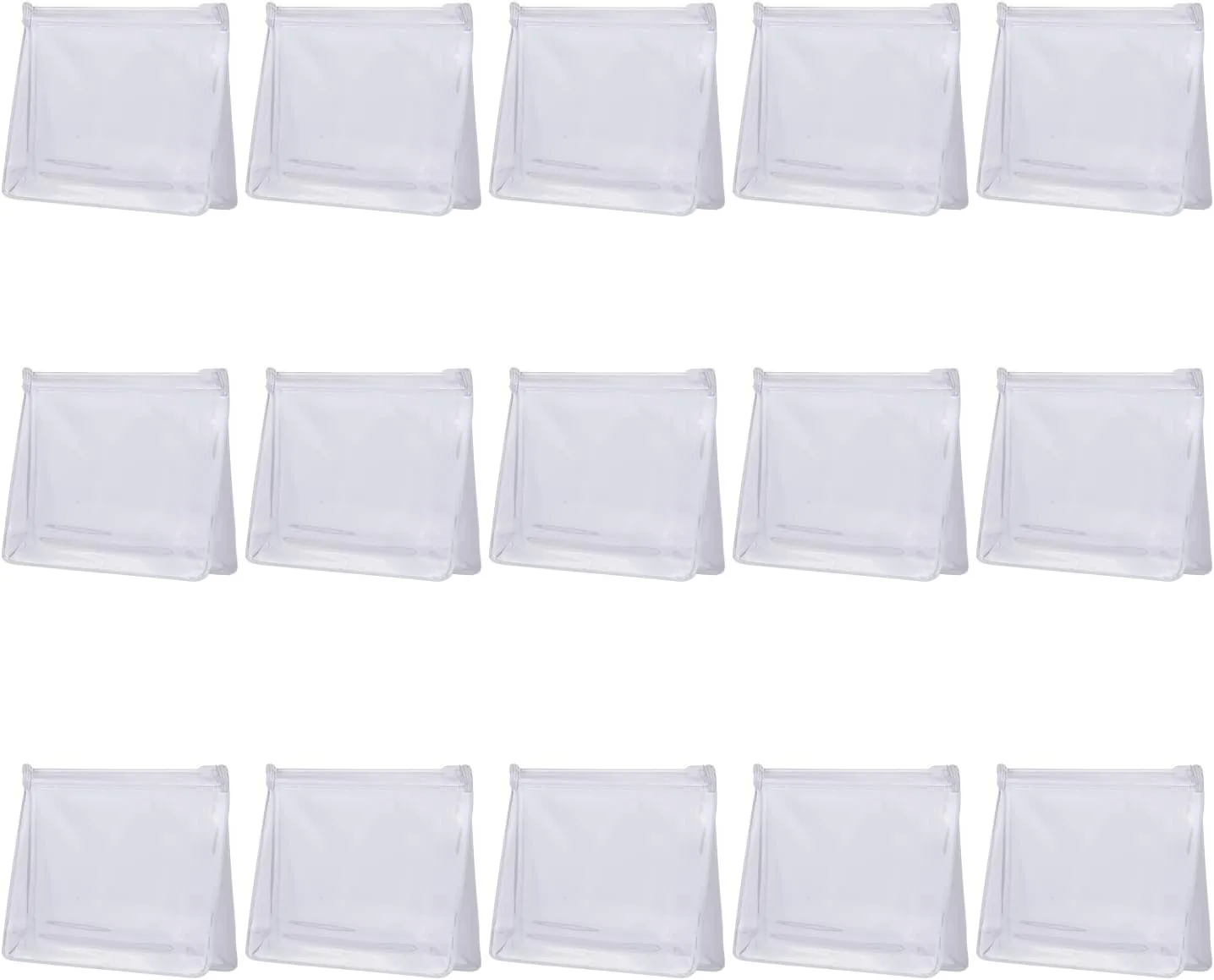 20 PCS Mini Clear Makeup Bag Small Clear Plastic Cosmetic Bags with Zipper Travel Toiletry Makeup Bag