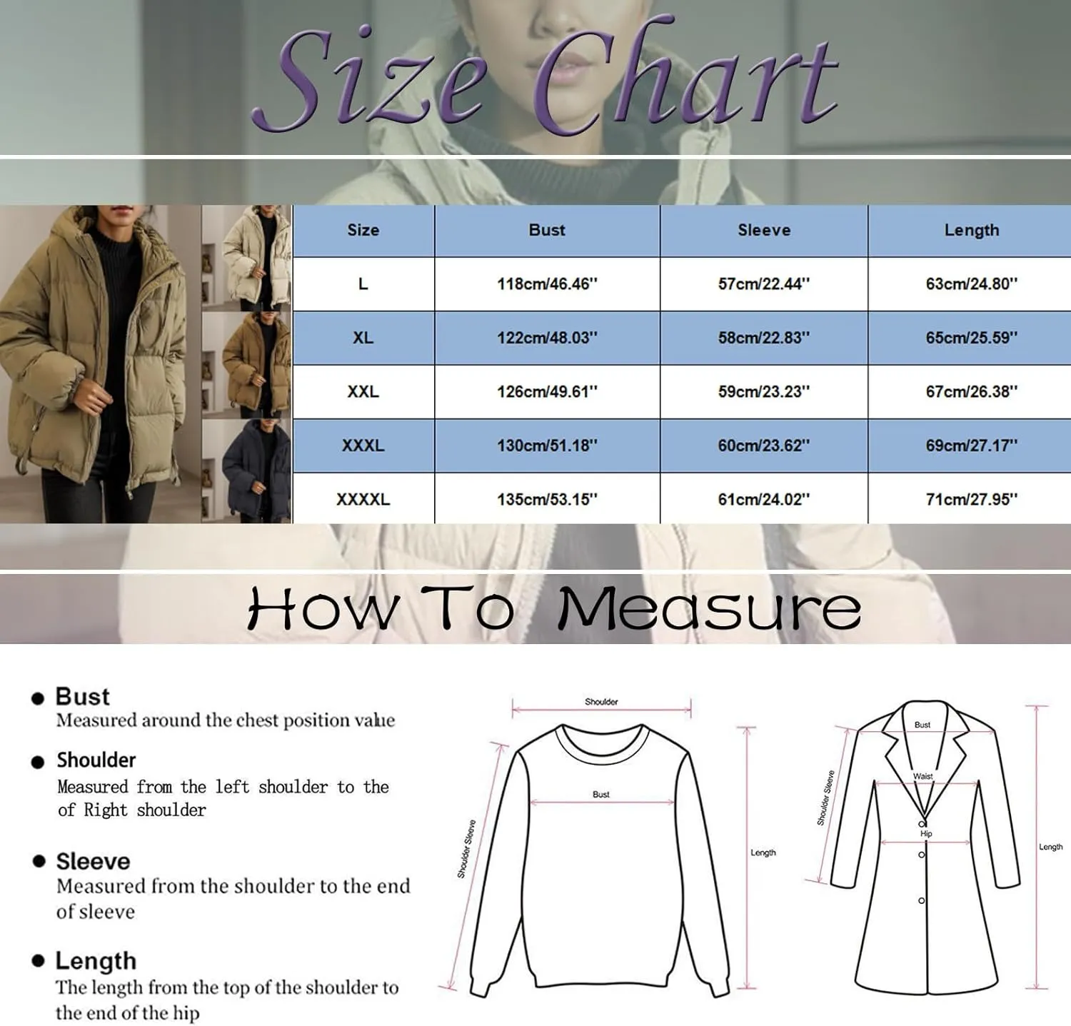 2024 Fashion Zipper Quilted Puffer Coat for Womens Hooded Long Sleeve Down Coat Comfy Warm Soft Down Jacket with Pocket