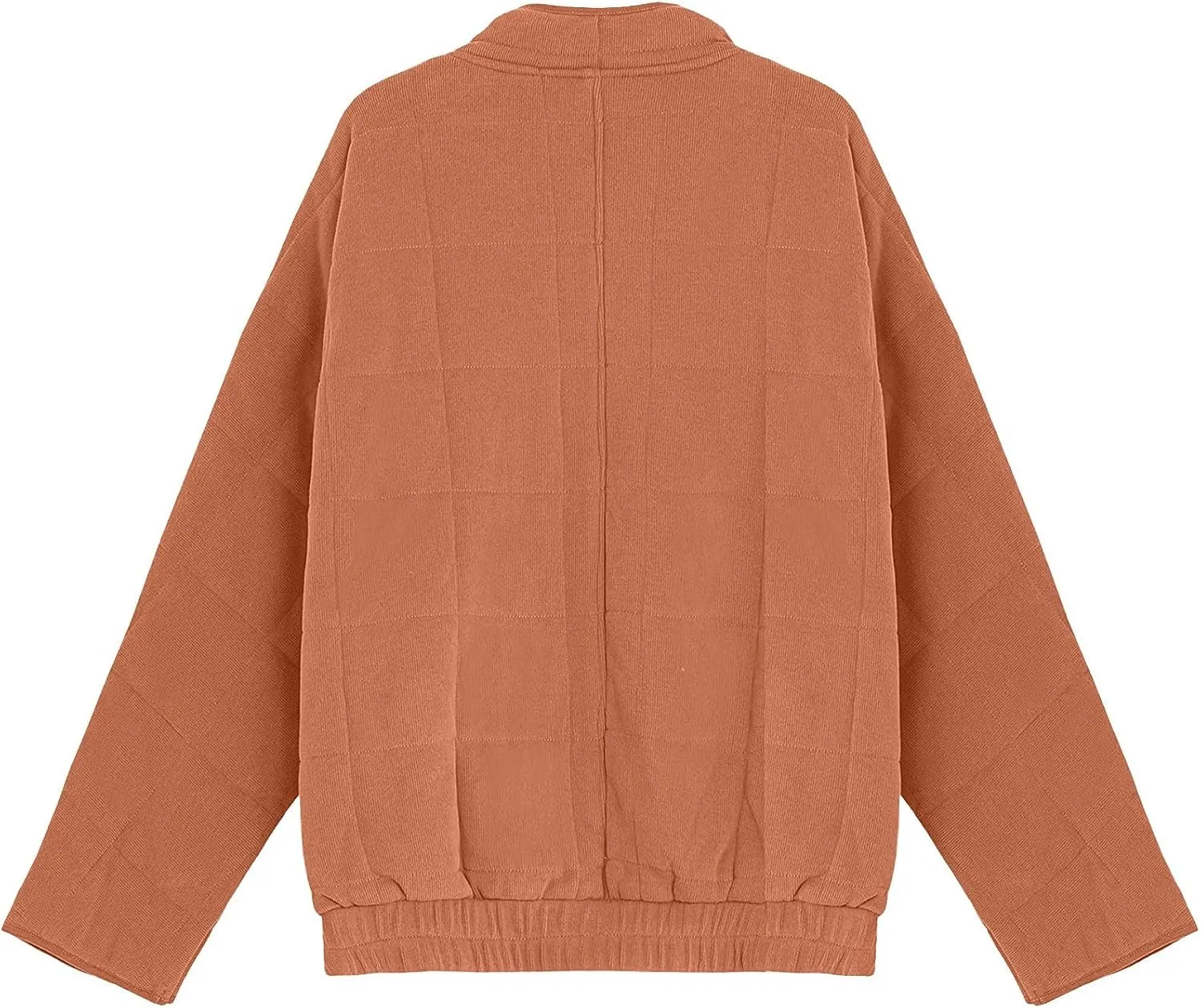 2024 Vintage Thick Solid Zip Down Coat for Womens Long Sleeve Pockets Overcoat Warm Fitted Soft Jacket Winter Clothes