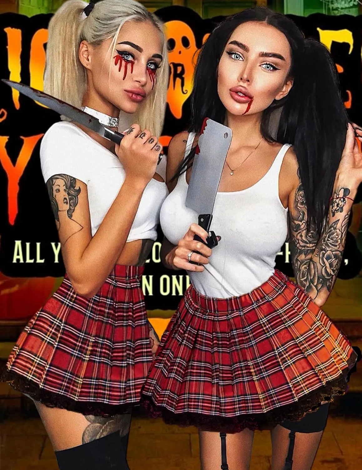 ADOME Lingerie for Women Sexy Schoolgirl Costume 0utfit Lingerie Set Lace Student Cosplay Roleplay with Top and Mini Skirt