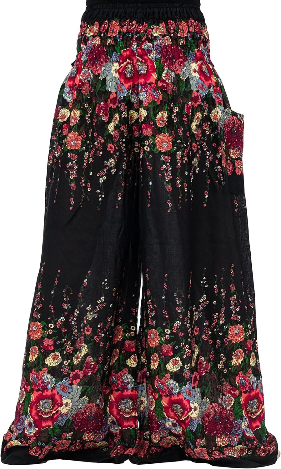 B BANGKOK PANTS Women's Boho Palazzo Pants Yoga Wide Leg Pants