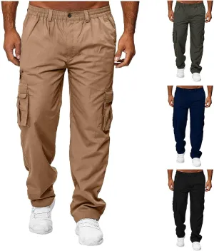 Baggy Cargo Pants Men - Tactical Pants for Men Relaxed Fit Cargo Work Pants with Pockets Outdoor Hiking Pants Trousers
