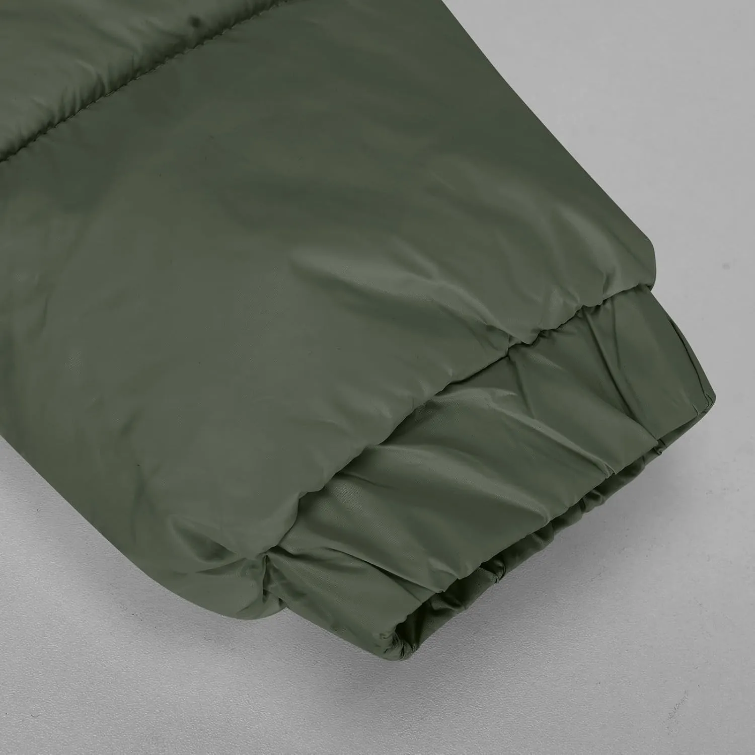 Borniu Womens Cropped Puffer Jacket Stand Collar Zip Up Winter Padded Down Coats Lightweight Quilted Short Jacket