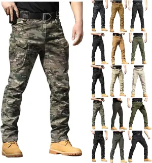 Camo Cargo Pants for Men Lightweight Tactical Cargo Pants Outdoor Upland Hunting Pants Camping Hiking Pants with Pocket