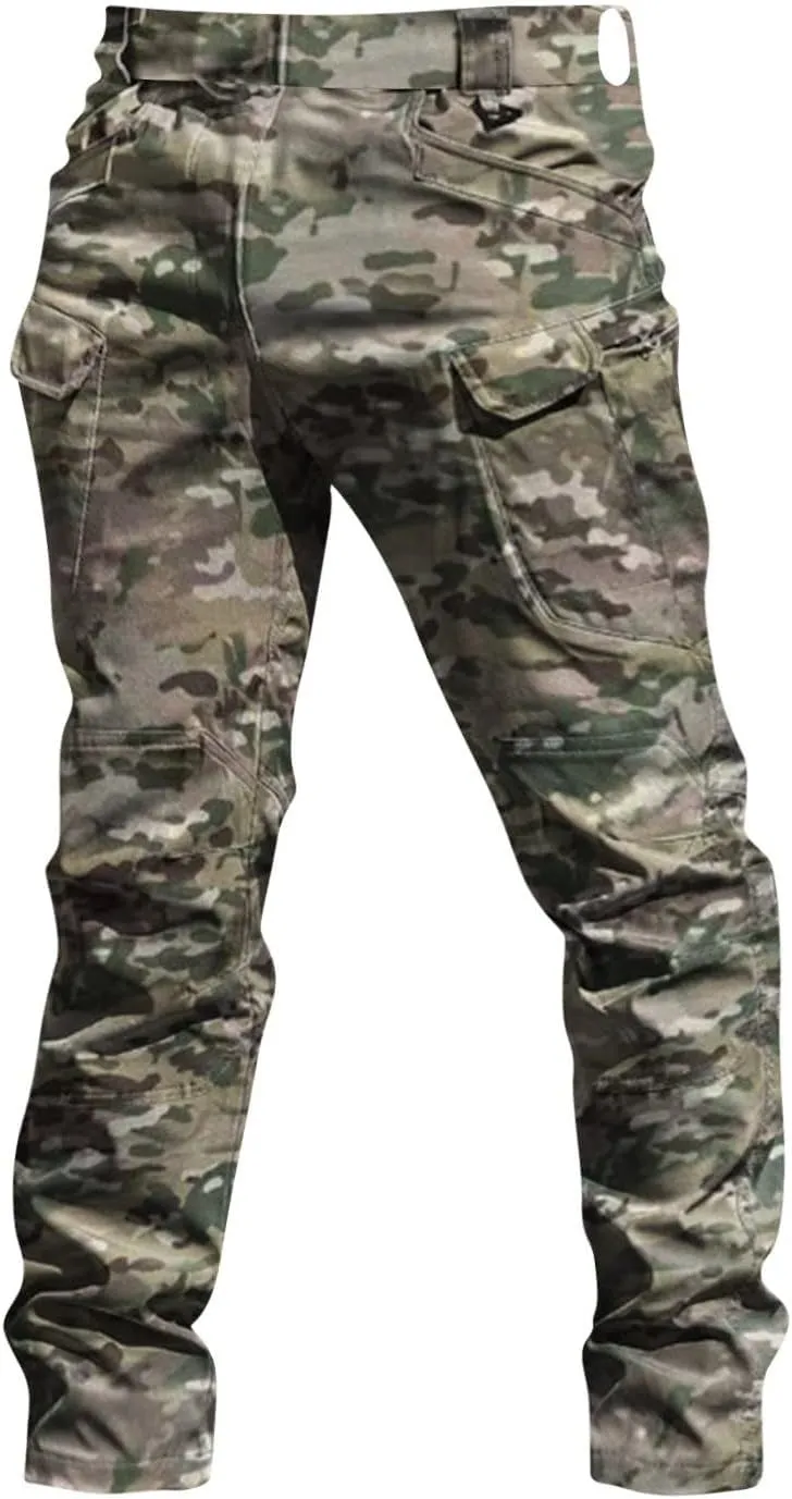 Camo Cargo Pants for Men Lightweight Tactical Cargo Pants Outdoor Upland Hunting Pants Camping Hiking Pants with Pocket
