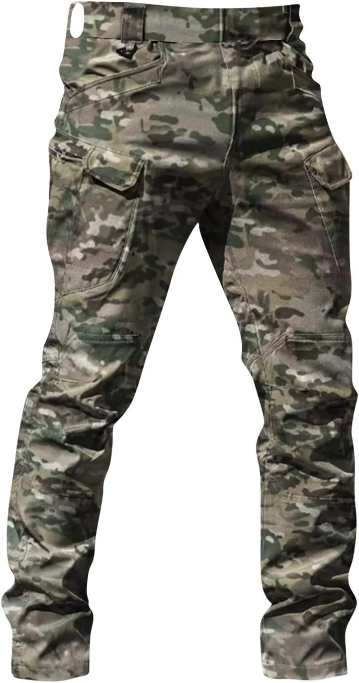 Camo Cargo Pants for Men Lightweight Tactical Cargo Pants Outdoor Upland Hunting Pants Camping Hiking Pants with Pocket