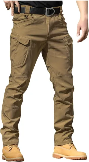Cargo Pants for Men Baggy Ripstop Pants Multi Pockets Outdoor Work Hiking Pants Match Mens Wild Cargo Pants
