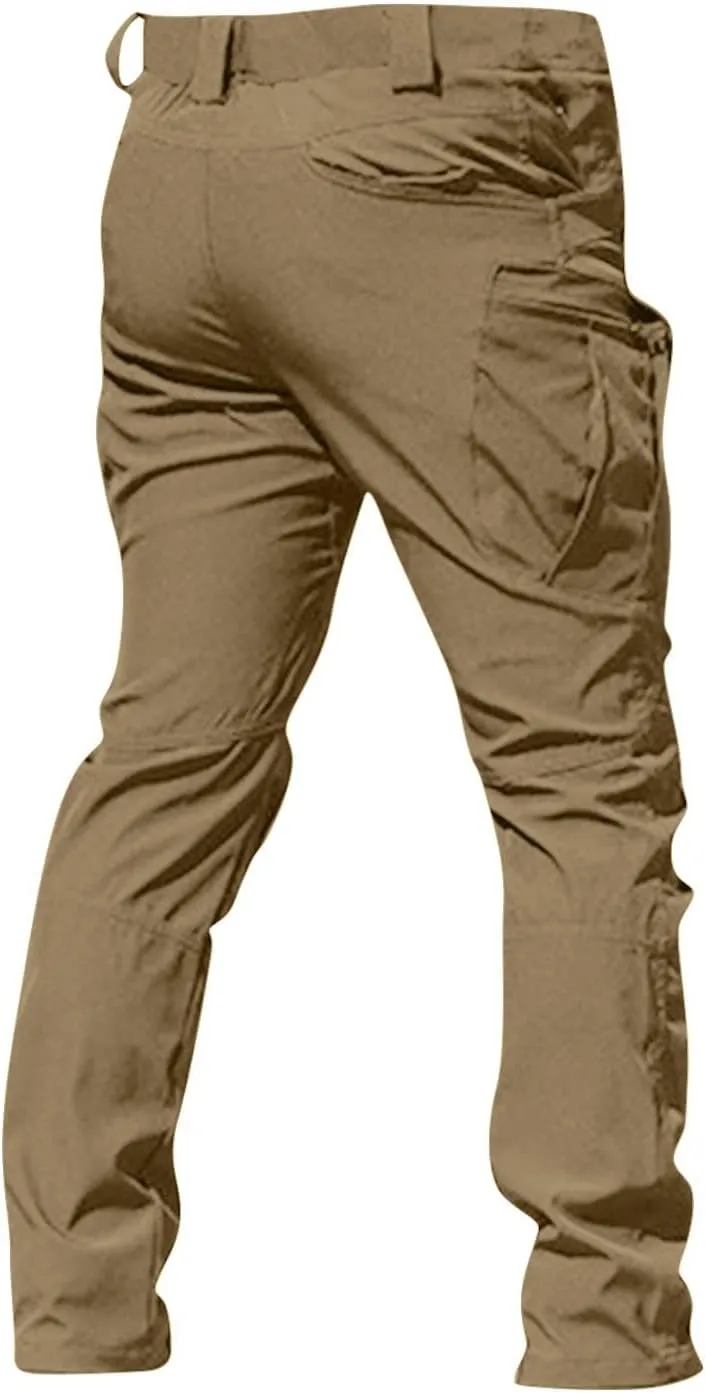 Cargo Pants for Men Baggy Ripstop Pants Multi Pockets Outdoor Work Hiking Pants Match Mens Wild Cargo Pants