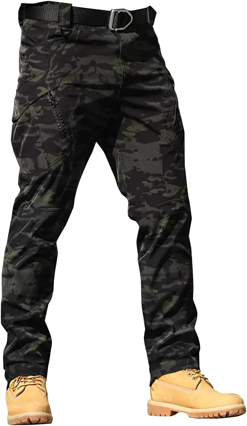 Cargo Pants for Men Tactical Pants Lightweight Outdoor Travel Pants Relaxed Fit Work Hiking Waterproof Pants Stretch