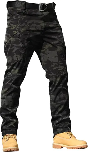 Cargo Pants for Men Tactical Pants Lightweight Outdoor Travel Pants Relaxed Fit Work Hiking Waterproof Pants Stretch