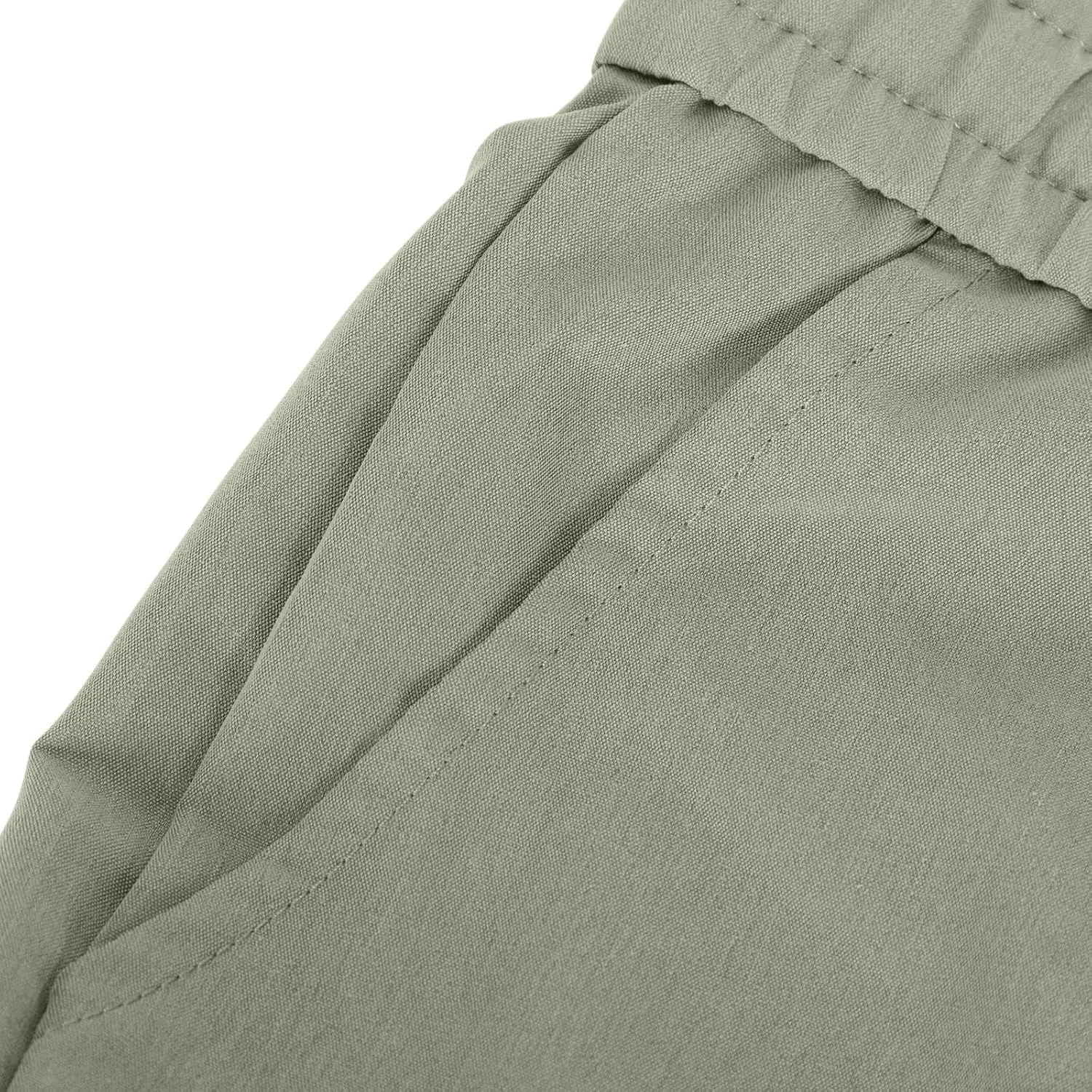 Casual Pants for Men Stretch Dress Pants Khaki Slim Fit Pants Solid Drawstring Waist Pants Golf Pants with Pockets