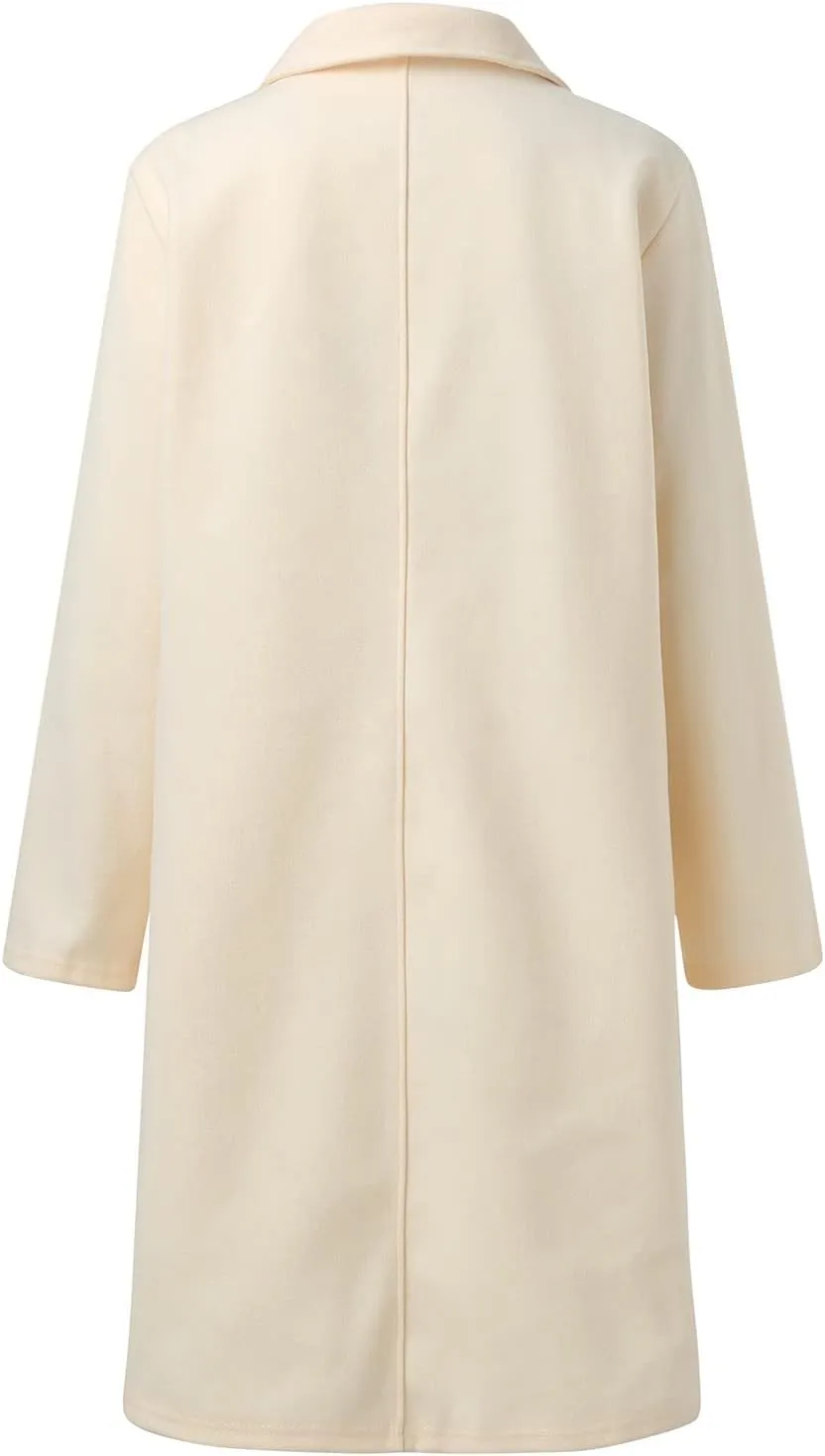 cooki Winter Coats for Women 2023 Trendy Wool Coat Long Winter Coats for Women Plus Size Jackets Lightweight Trench Coats