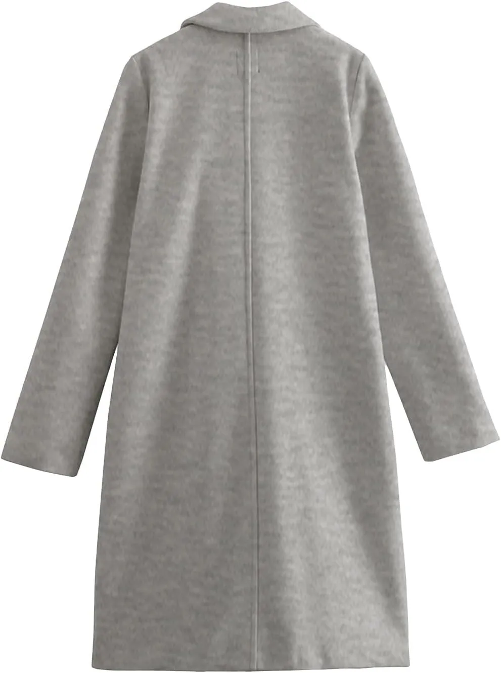 cooki Winter Coats for Women Long Warm Open Front Lapel Cardigan Jackets Womens Casual Wool Blend Trench Coats Pea Coats