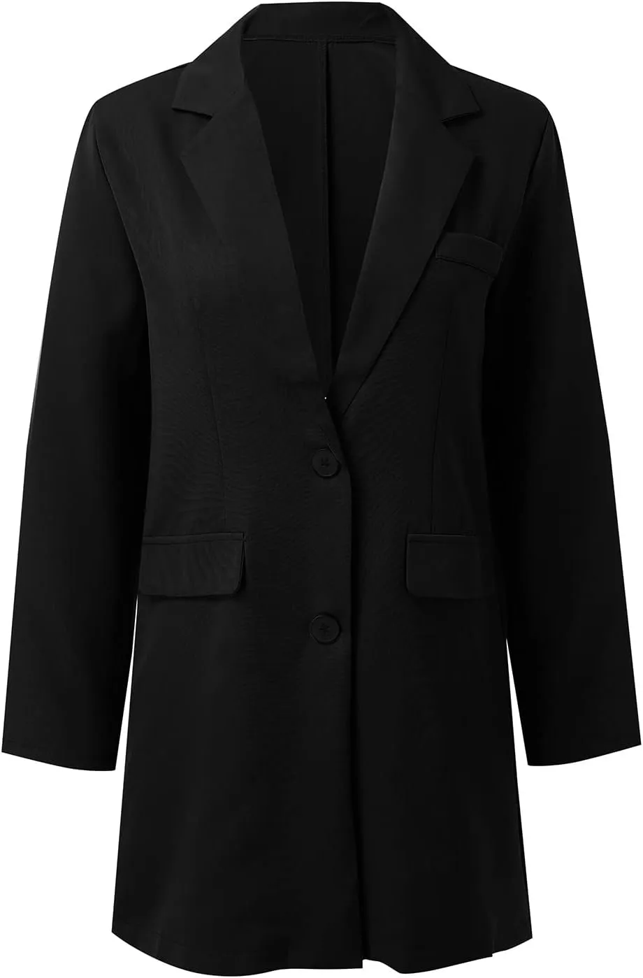 cooki Womens Coats Winter Wool Blend Trench Coats Lapel Pea Coat Plus Size Long Jackets Double Breasted Peacoats Overcoat