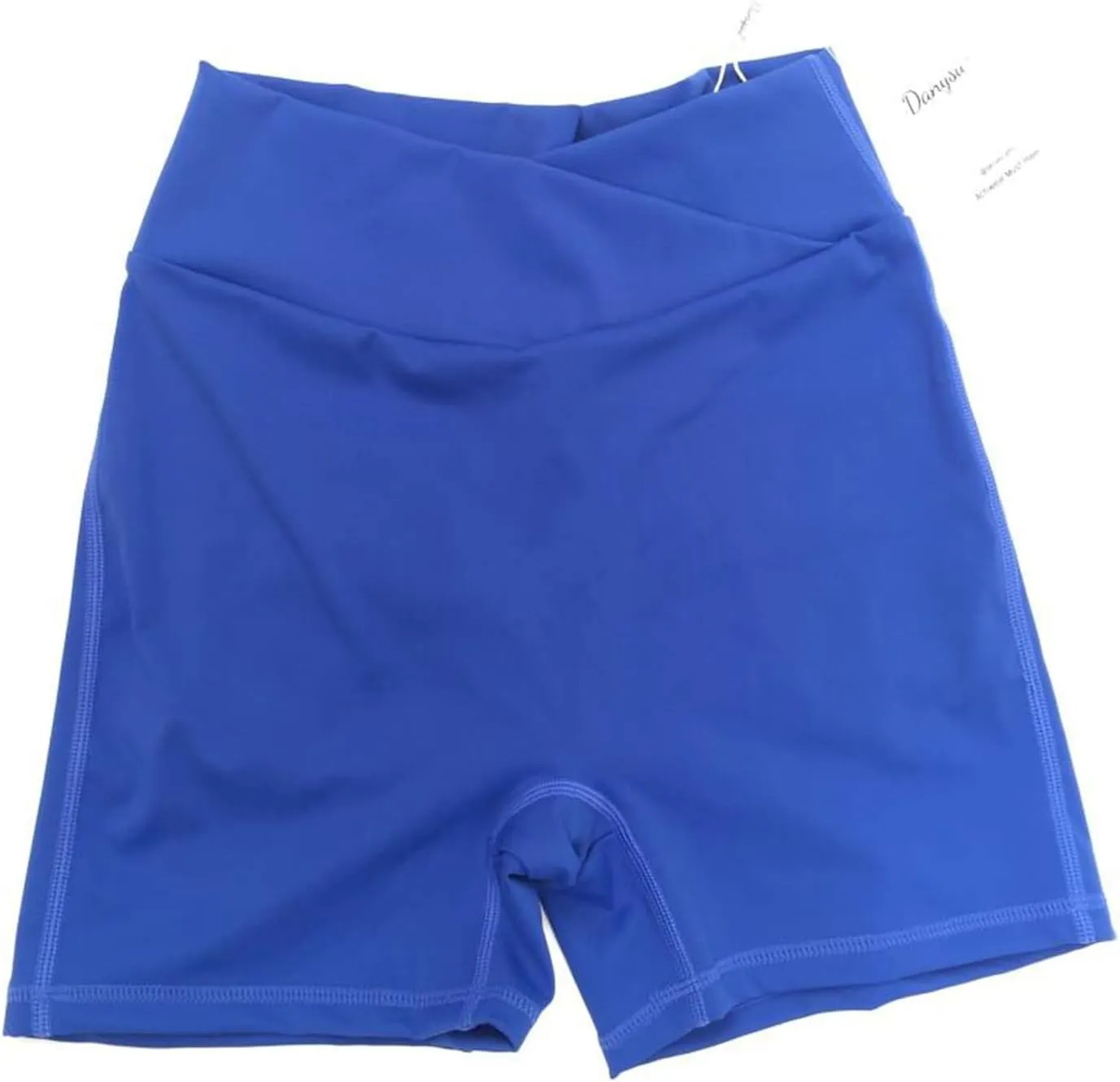 Danysu Women Pocket Shorts Cross High Waist Scrunch Butt Booty Workout Lifting Athletic Gym Bottoms