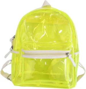 Durable Jelly Transparent Backpack Practical Clear Backpack with Reinforced Straps for Easy Access Present for Stylish and Eye Catching Design
