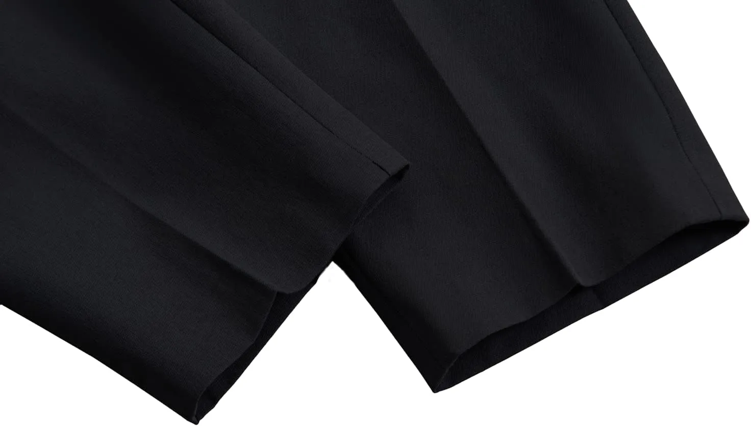 ESSYSHE Mens Cropped Slim Fit Dress Pants Tapered Ankle Dress Pants Suit Pants