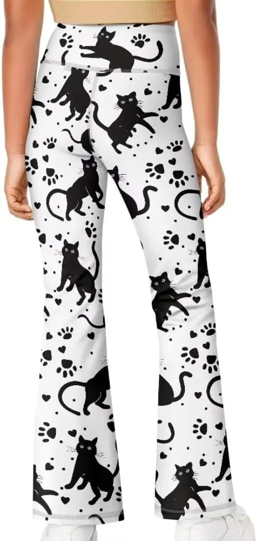 Girls Flare Leggings 5-14T Cute Bell Bottoms for Girl Yoga Pants for Gym