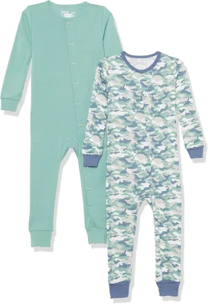 Hanes Baby Sleep N' Play Ultimate Flexy Knit Pajamas (2 Pack)