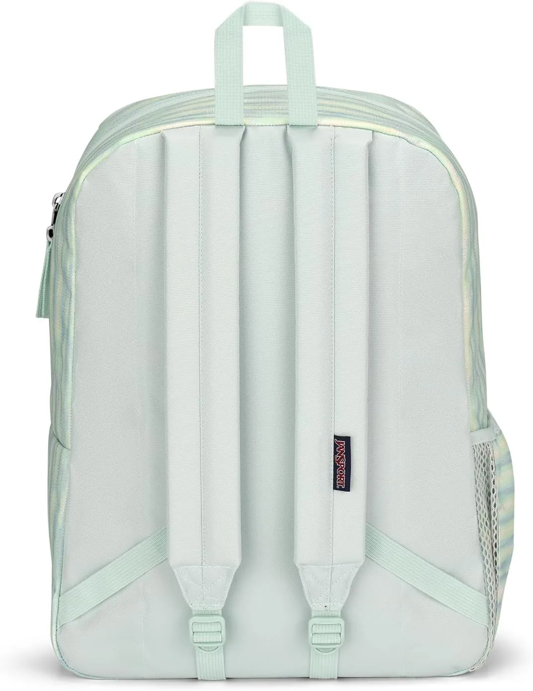 JanSport Cross Town Backpack 17" x 12.5" x 6" - Simple Bag for Everyone with 1 Main Compartment, Front Utility Pocket - Premium Class Accessories - 70s Space Dye Fresh Mint