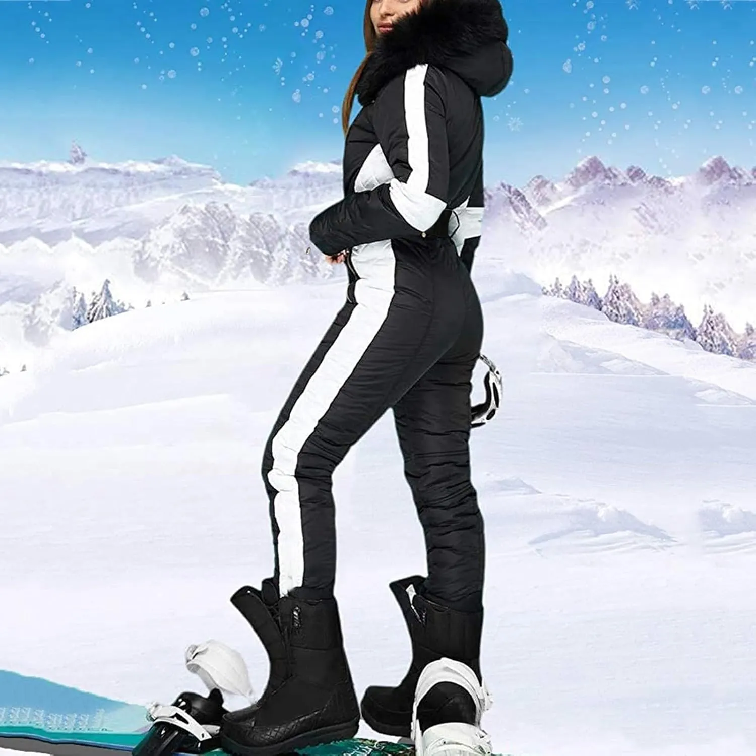 LCMTWX Puffer Jacket Womens European and American Cotton Jackets Color Stand-up Collar Zipper Women's Long Puffer Vest