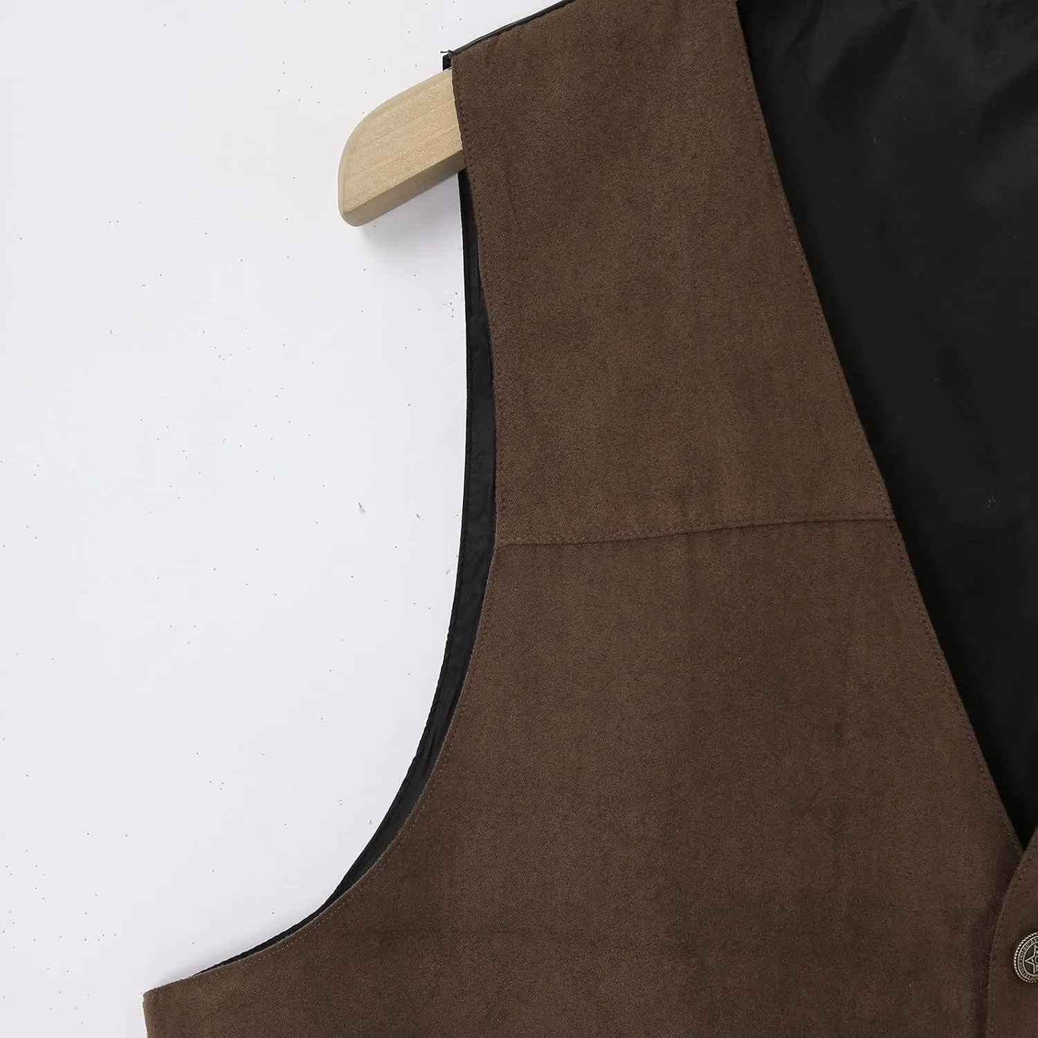 LCMTWX White Vest Leather V Neck Pocket Retro Color Vest Blouse With Button Vests For Men Casacas Mens Black Vest