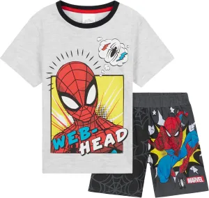 Marvel Boys Pyjamas for Kids Teenagers Summer Nightwear Iron Man Spiderman Hulk PJs Boys Short Pyjamas 2-14 Years