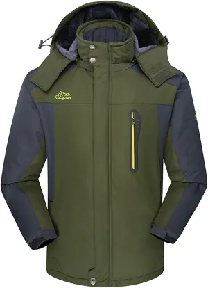 Mens 2023 Mountain Waterproof Ski Snow Jacket Winter Windproof Rain Jackets Waterproof Outdoor Mountain Hiking Coats