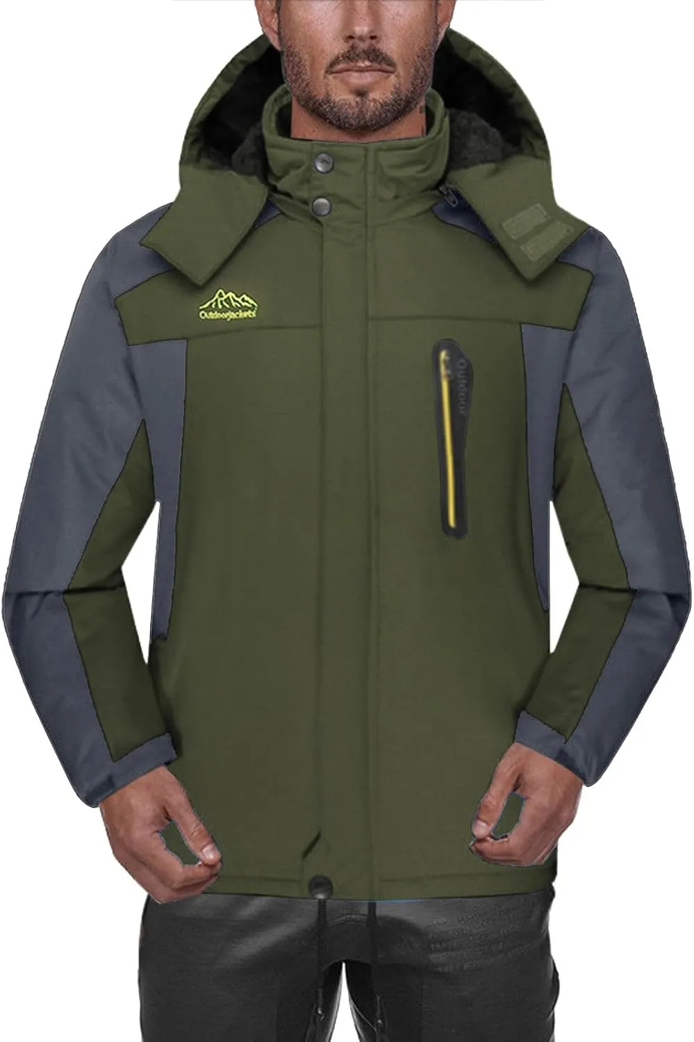 Mens 2023 Mountain Waterproof Ski Snow Jacket Winter Windproof Rain Jackets Waterproof Outdoor Mountain Hiking Coats