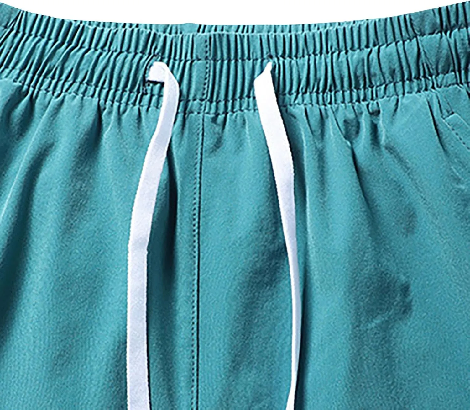 Men's 5 Inch Casual Shorts Lightweight Quick Dry with Pocket Drawstring Workout Athletic Running Gym Beach Summer Shorts