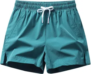 Men's 5 Inch Casual Shorts Lightweight Quick Dry with Pocket Drawstring Workout Athletic Running Gym Beach Summer Shorts