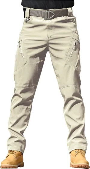 Mens Cargo Pants Baggy Ripstop Pants Multi Pockets Outdoor Work Hiking Pants Match Mens Wild Cargo Pants