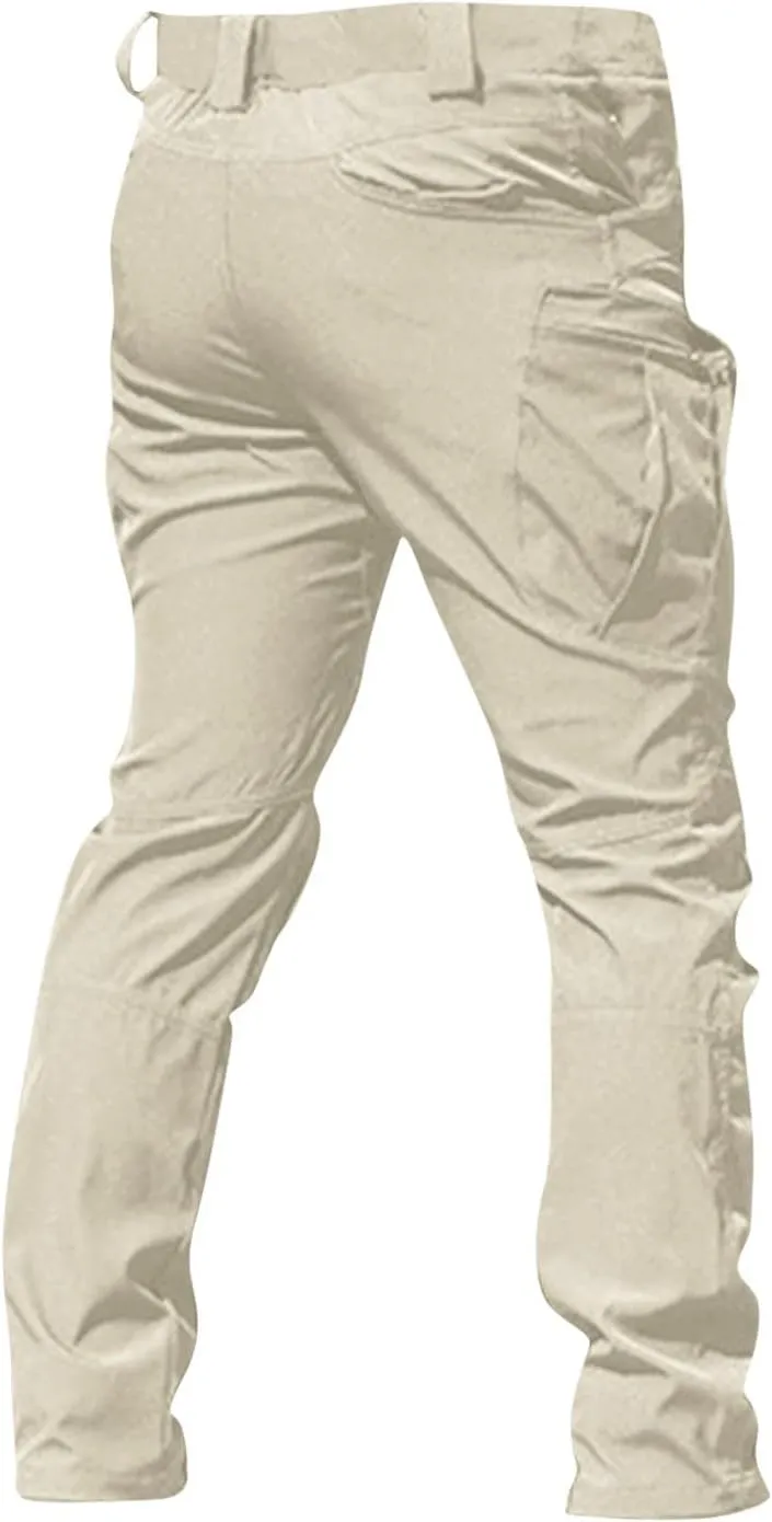 Mens Cargo Pants Baggy Ripstop Pants Multi Pockets Outdoor Work Hiking Pants Match Mens Wild Cargo Pants