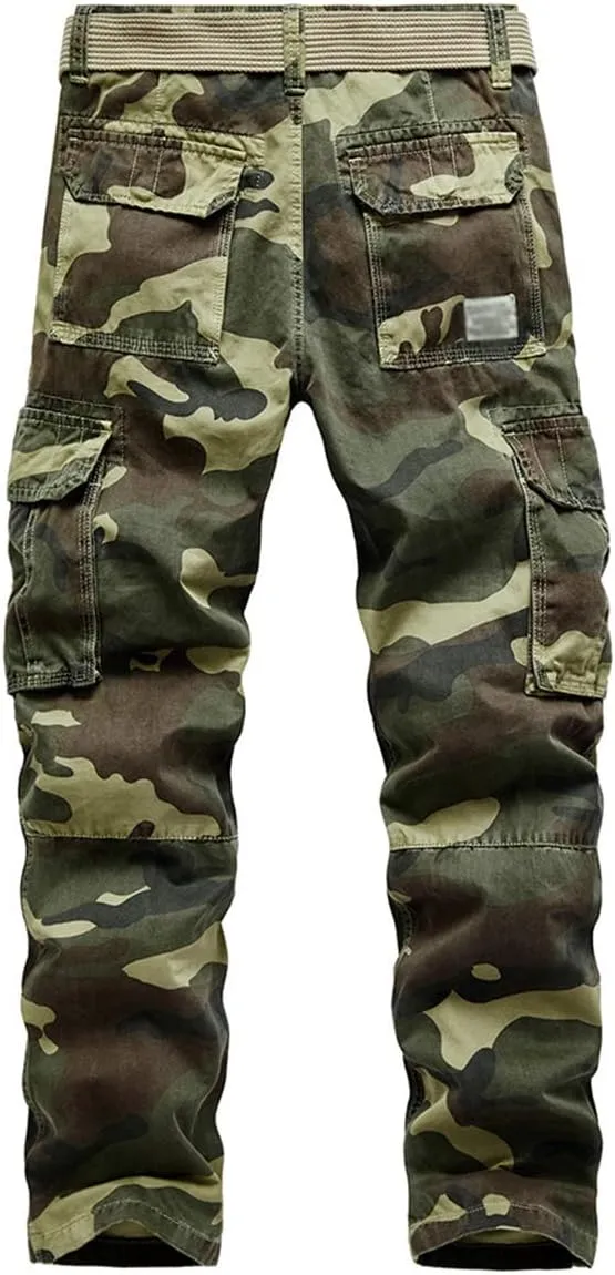 Men's Hiking Pants Outdoor Fishing Pants Cargo Trouser Multi Pockets Combat Work Pants
