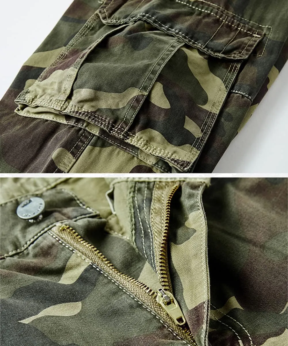 Men's Hiking Pants Outdoor Fishing Pants Cargo Trouser Multi Pockets Combat Work Pants