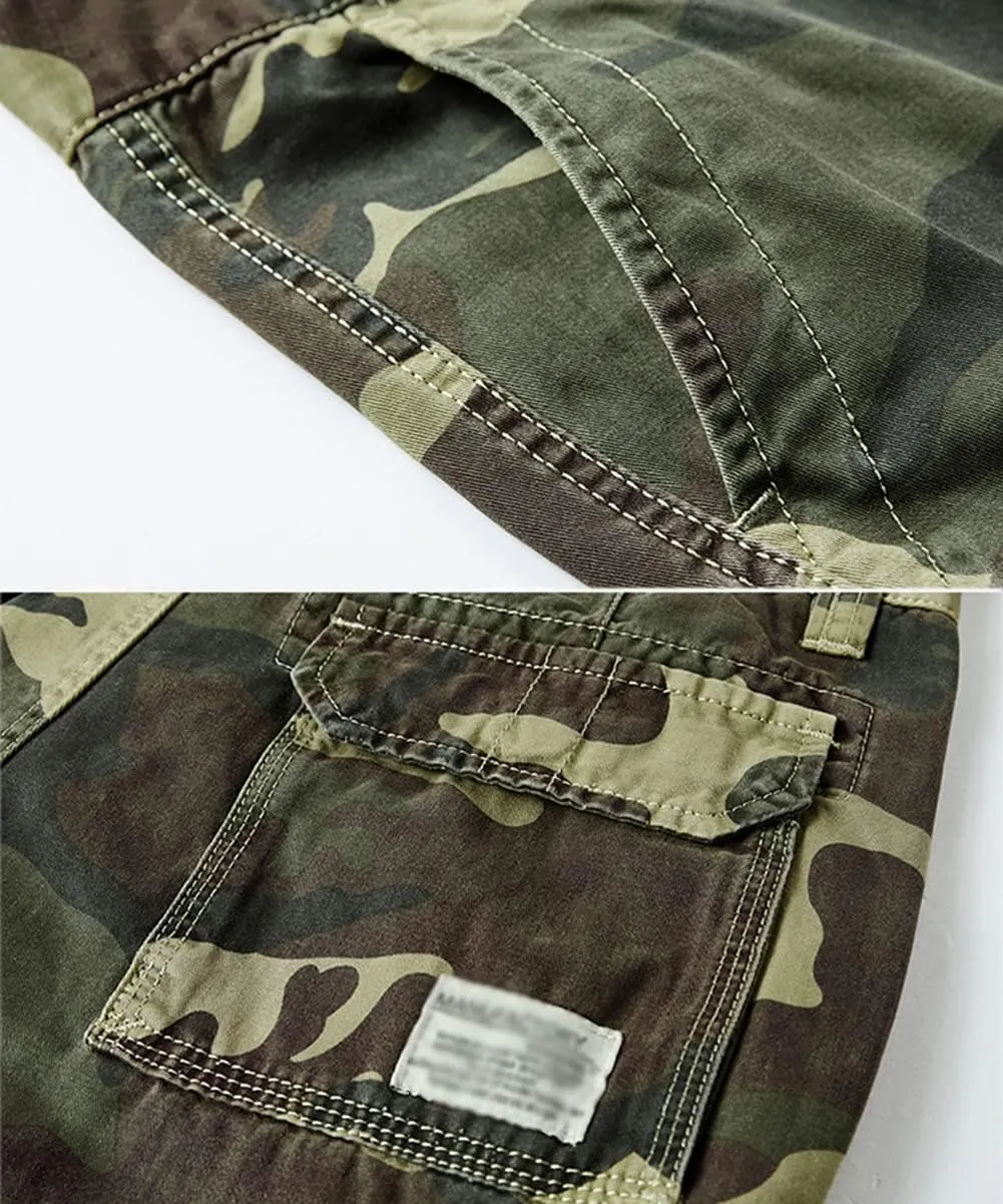 Men's Hiking Pants Outdoor Fishing Pants Cargo Trouser Multi Pockets Combat Work Pants