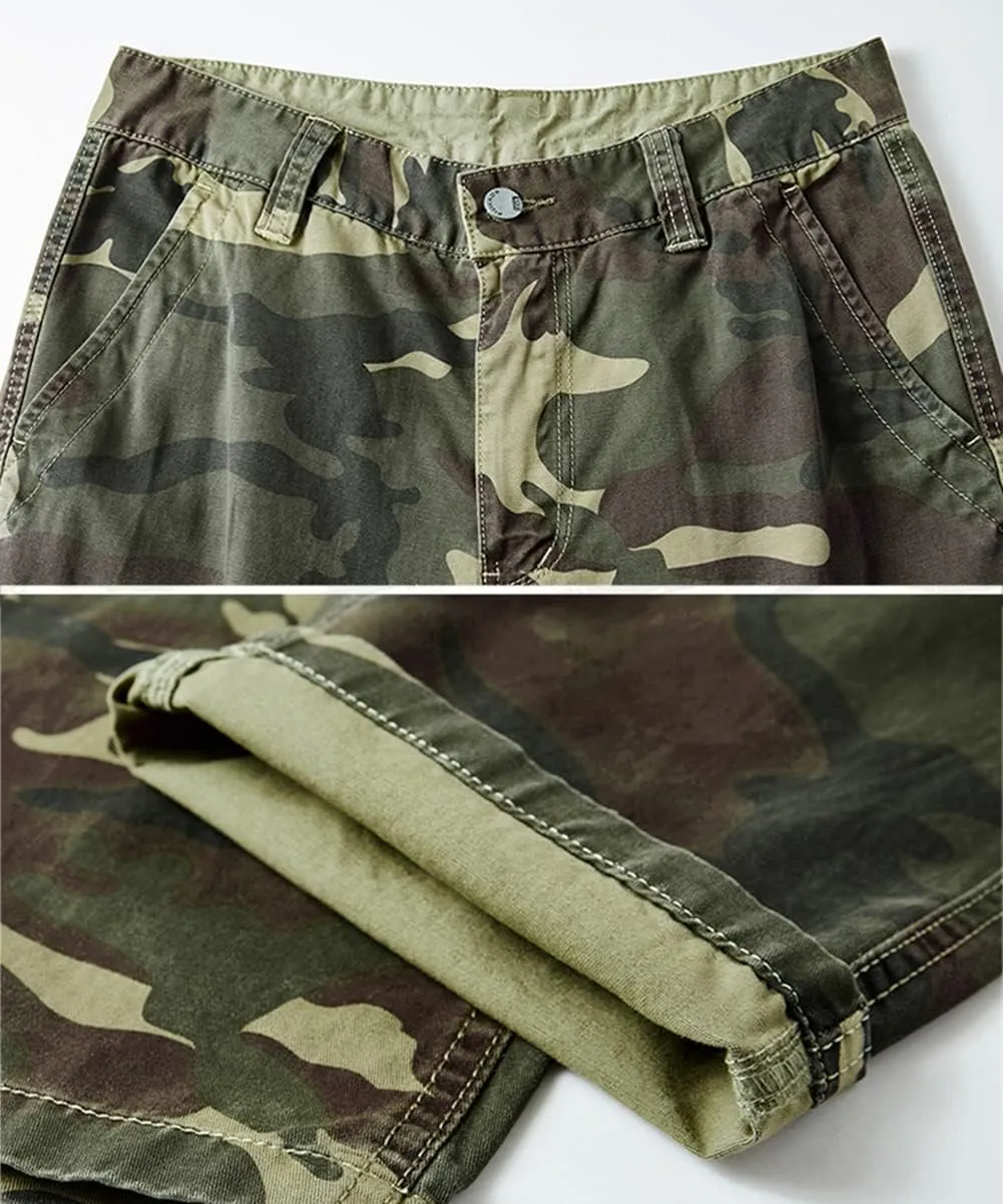 Men's Hiking Pants Outdoor Fishing Pants Cargo Trouser Multi Pockets Combat Work Pants