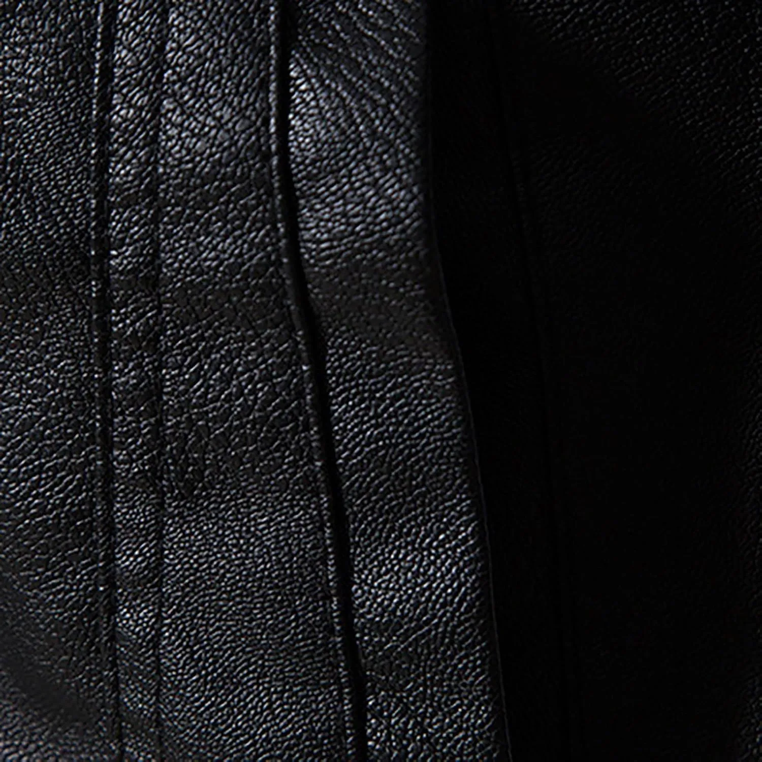 Mens Leather Jacket Fall Winter Vintage Motorcycle Biker Jacket Fur Collar Full Zip Up Thick Heavyweight Hoodie