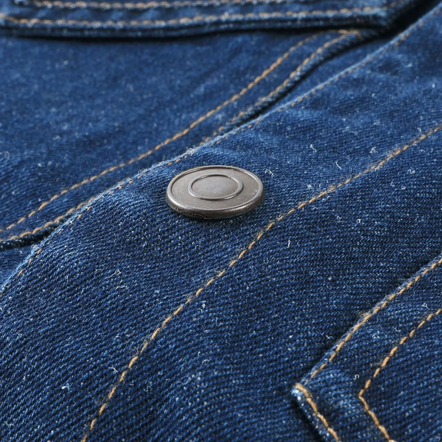 Mens Plaid Lined Denim Jackets Fashion Button Down Jean Outerwear Long Sleeve Trucker Jacket Casual Denim Coat