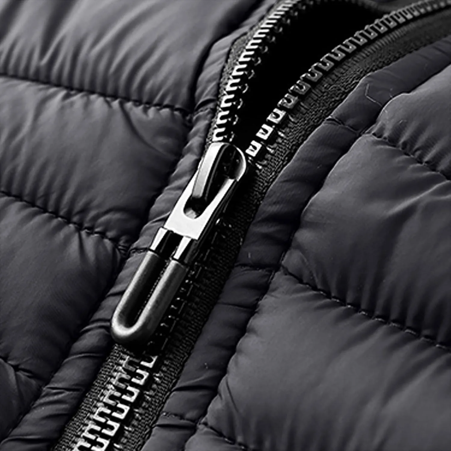 Mens Puffer Jackets Winter Hooded Coats Thicken Warm Overcoats Quilted Down Jacket Zipper Parka Coat Trendy Outerwear