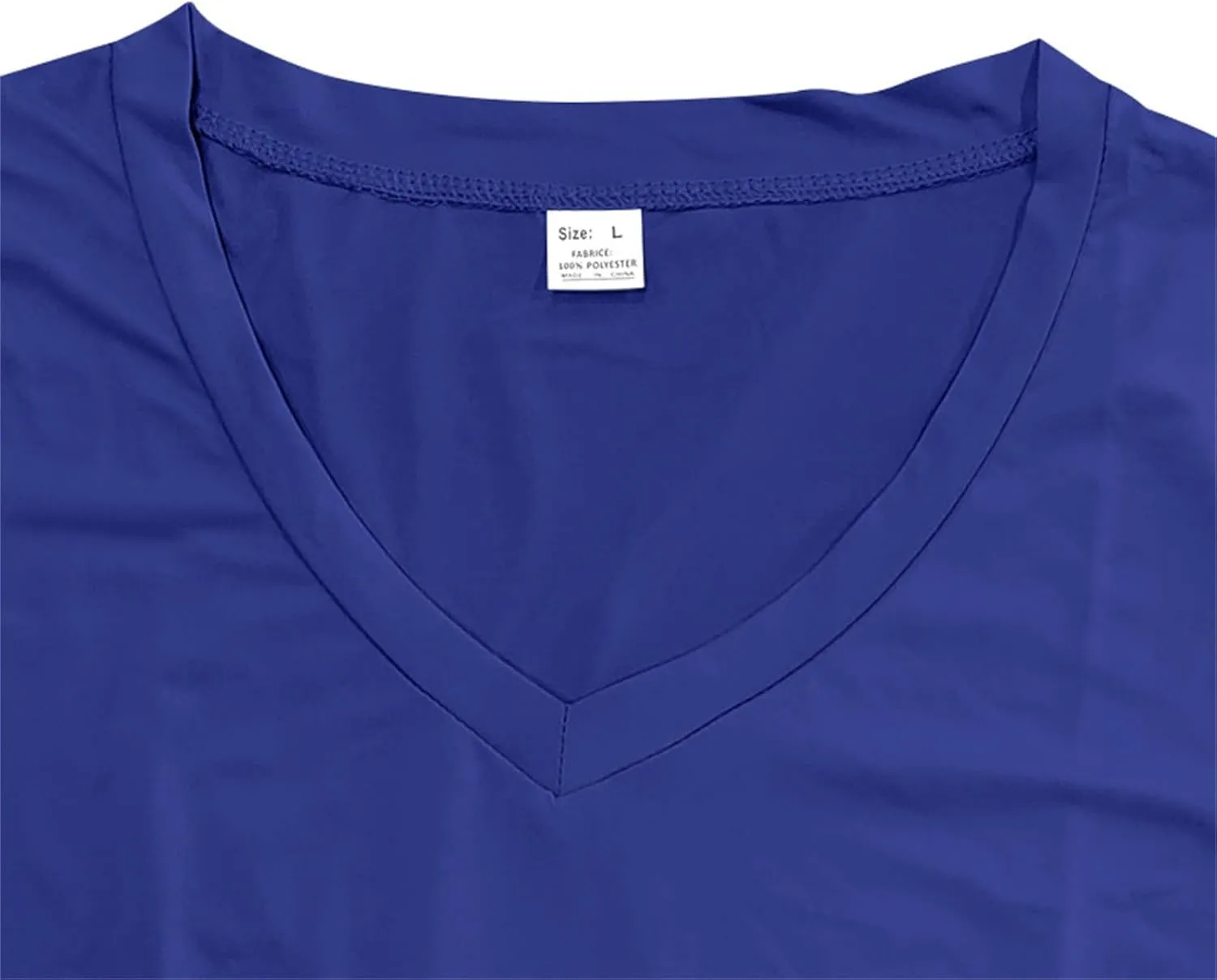 Mens Short Sleeve V Neck Muscle Slim T Shirt V-Neck Stretch Bodybuilding Shirt Soft Comfy Collarless Summer Tops