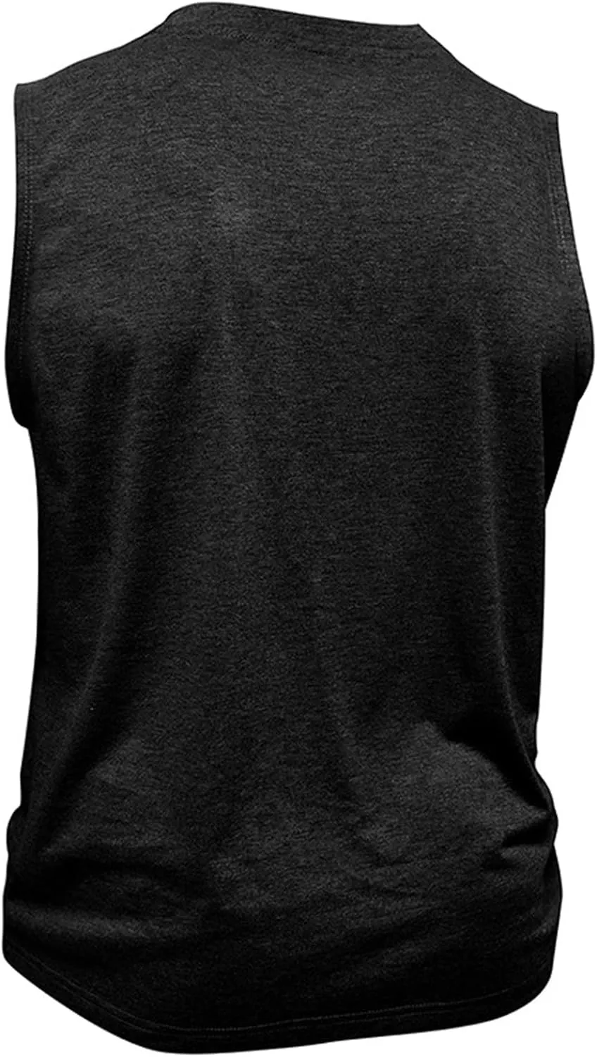Mens Slim Fit Muscle Tank Tops Sleeveless Round Neck Workout Gym Big and Tall Button up Henley Shirt Casual Basic