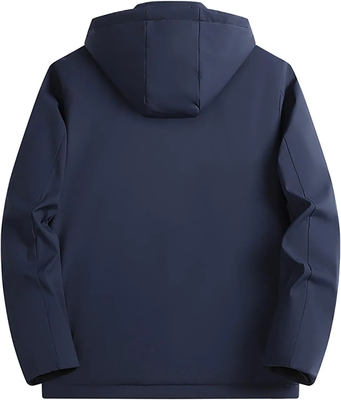 Men's Waterproof Lightweight Jacket Outdoor Hooded Raincoat Softshell Hiking Windbreaker Jackets Winter Warm Coats