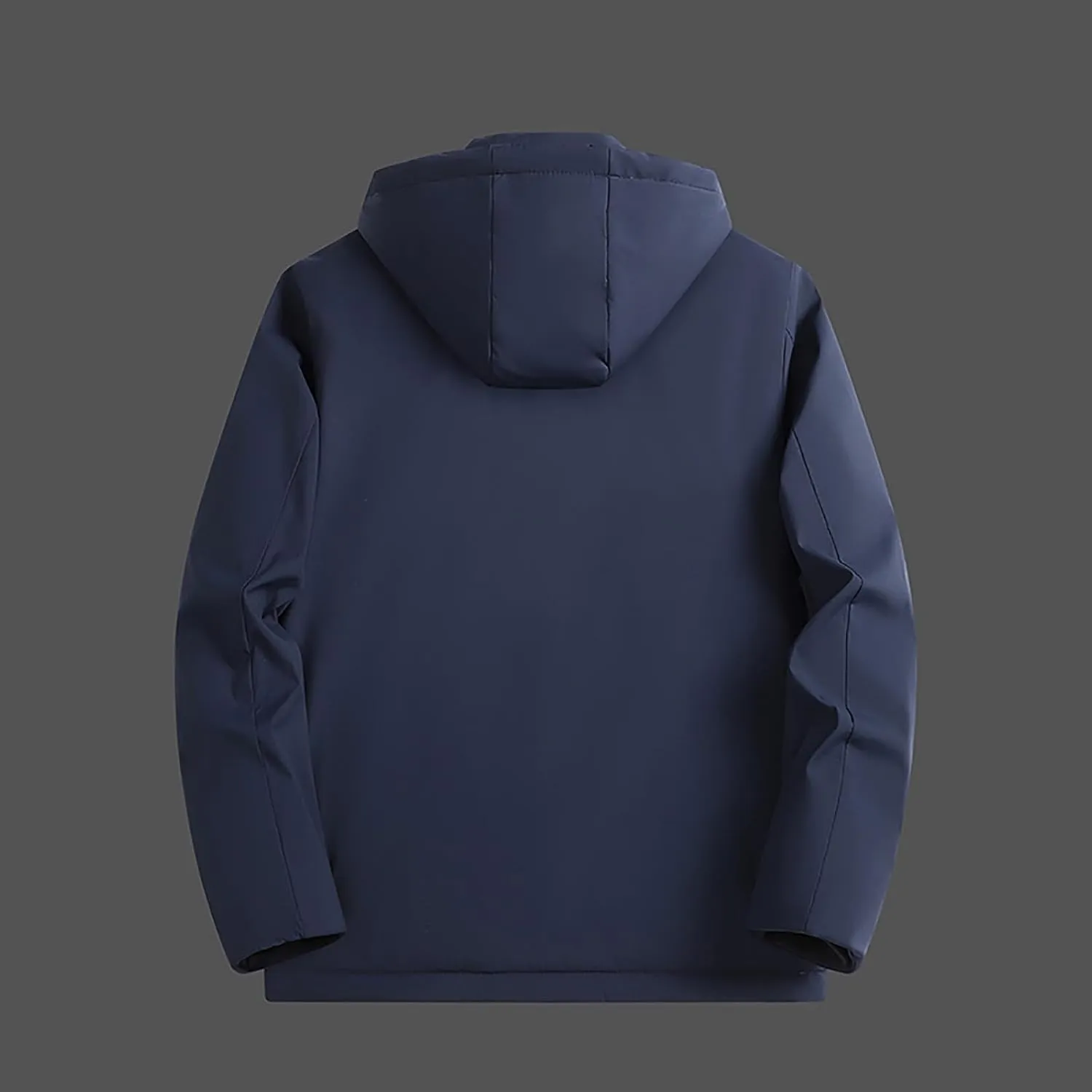 Men's Waterproof Lightweight Jacket Outdoor Hooded Raincoat Softshell Hiking Windbreaker Jackets Winter Warm Coats