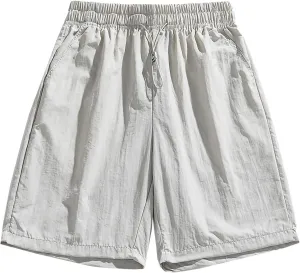 Men's Workout Shorts 5 Inch Athletic Running Gym Gear Elastic Drawstring Active with Pockets,Quick Dry,Water Resistant