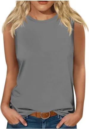 Mock Turtleneck for Women Sleeveless Slim Fit Casual Stretch Vest Tops Solid Summer Basic Undershirts Sleeveless