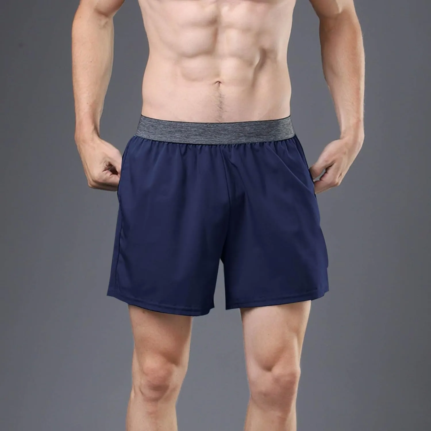 Moisture Wicking Shorts for Men Quick Dry Running Athletic Workout Gym Gear Lightweight Breathable Active Wear Summer