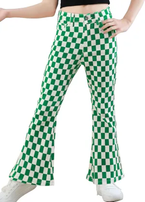 OeyFnbmO Birthday Gifts for Girls Flare Pants High Waisted Bootcut Stretch 70s Bell Bottom Jeans