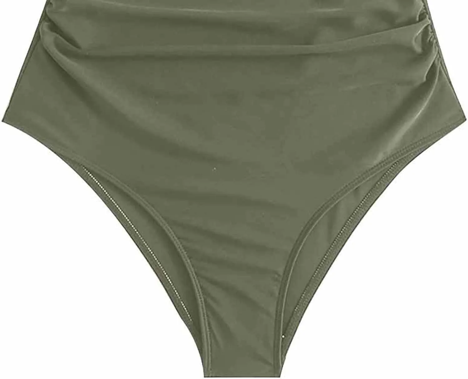 One Piece Swimsuit Women 2025 Tummy Control Cutout High Waisted Bathing Suit Color Block Wrap Tie Back Beach Swimwear