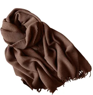 Plain Scarf for Women - Womens Scarf, Winter Scarfs for Women, Fashion Cashmere Scarf for Winter, Long Blanket Scarf